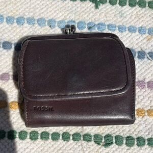 Fossil Dark Brown Leather Wallet